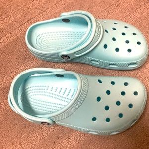 Aqua colored crocs!